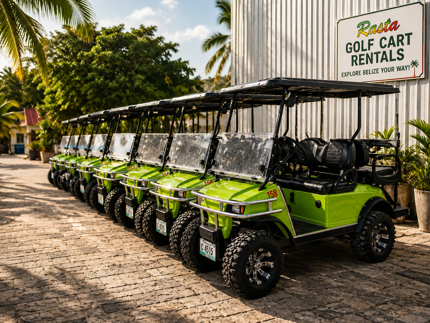 Beach resort cart